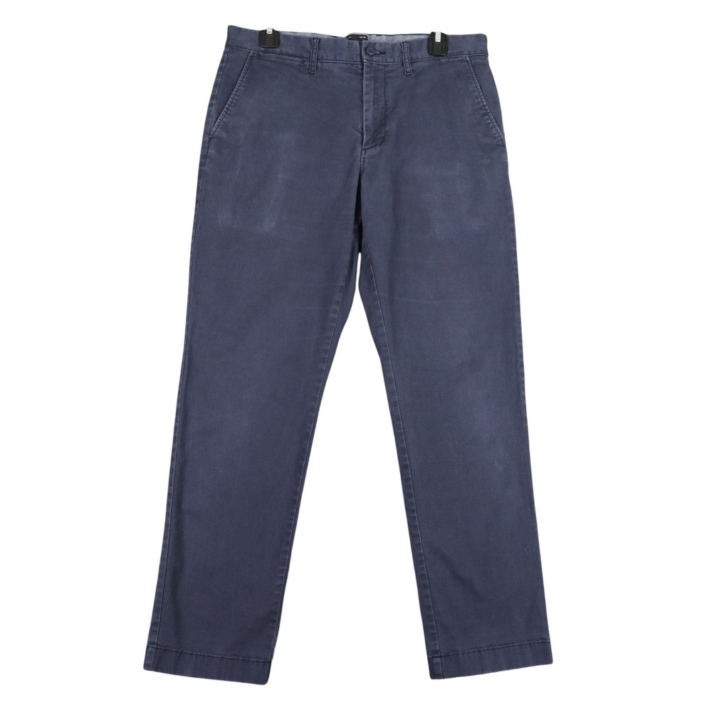 J Crew Mens 484 Slim Fit Chino Pants 32x30 Blue Stretch Casual Preppy
